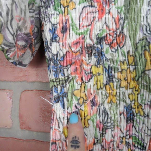 Anthropologie Floral Aurelia Smocked Top - Picture 4 of 12
